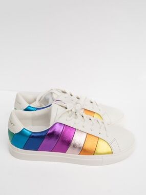 KURT GEIGER LONDON | New! Women's Lane Stripe Low-Top Sneakers